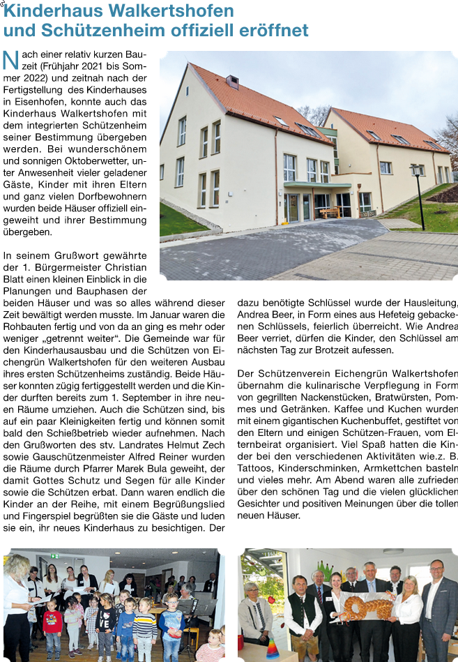 Einweihung Schuetzenheim